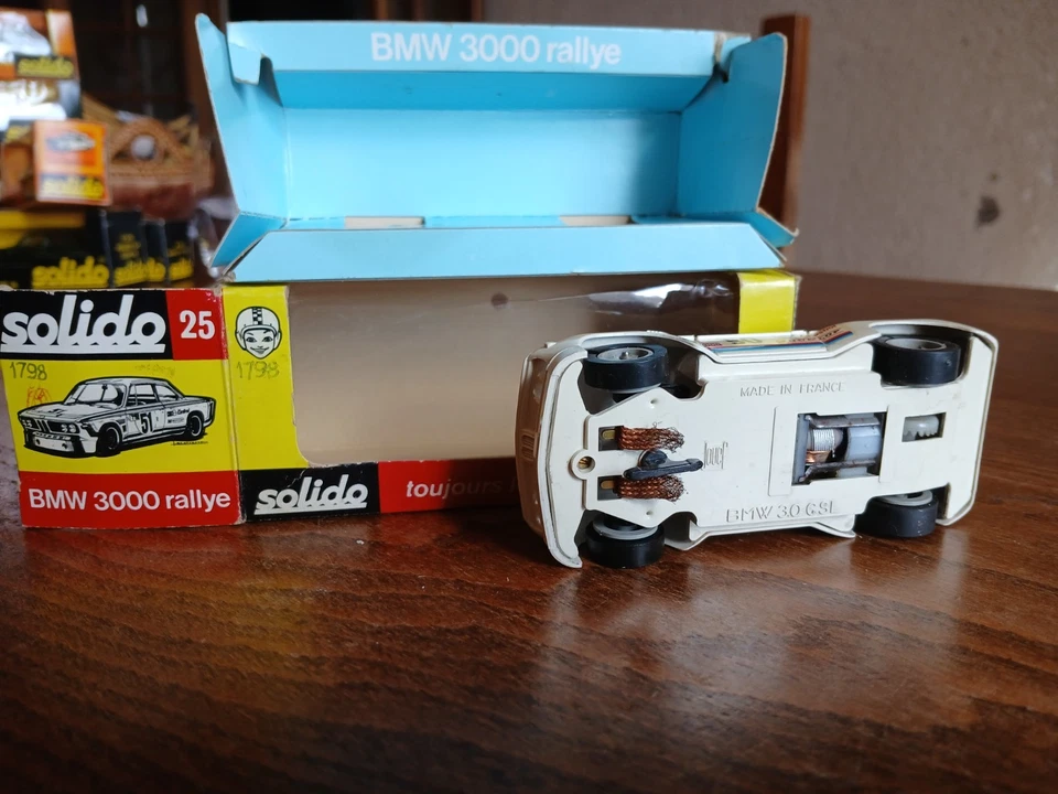 lot boite vide solido nr25 bmw 3.0 csl rallye + 3.0 csl jouef circuit routier - Photo 4/4