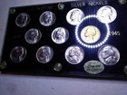 1942-1945 WWII "GEM" UNCIRCULATED JEFFERSON WARTIME 35% SILVER NICKEL COIN SET.! — photo 4