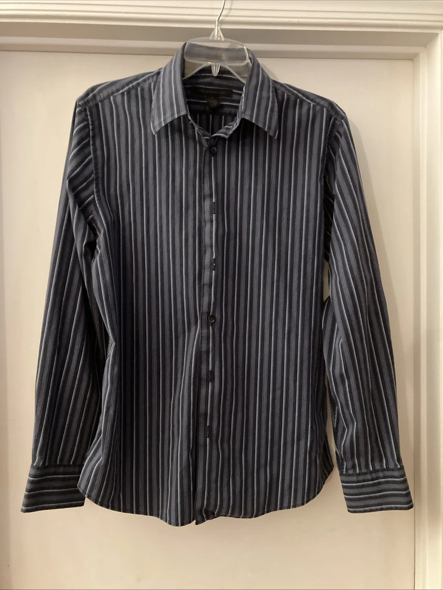 Express Black Striped Dress Shirts for Men for sale | eBay