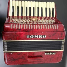 Tombo Dragonfly Accordion Red Soprano