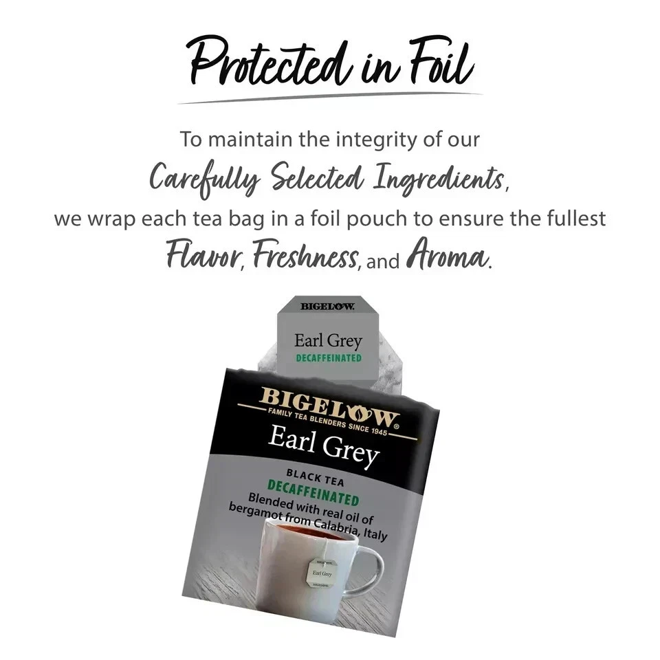 Bolsas de té Bigelow Earl gris negro caja de 100 unidades té negro con cafeína Foto 4 de 4