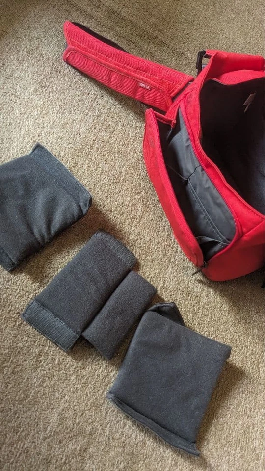 Bolsa para cámara Golla roja con divisores Foto 4 de 4