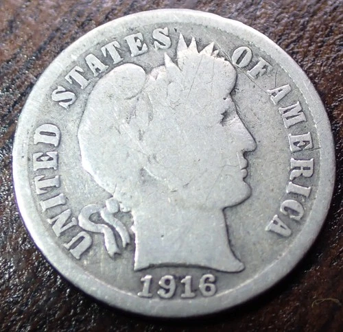 1916-S Barber Dime (G)