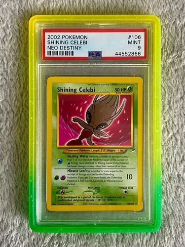 Pokémon Shining Celebi Neo Destiny 106/105 2002  PSA 9 +  Guard