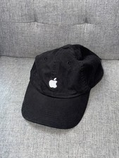 Apple Mac Computers Strapback Dad Hat Cap Black Logo iPhone MacBook Tech