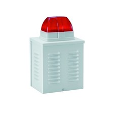 ABUS SG3210 Sirenen-Attrappe Dummy Außensirene Alarmanlage Blitz-Attrappe Alu