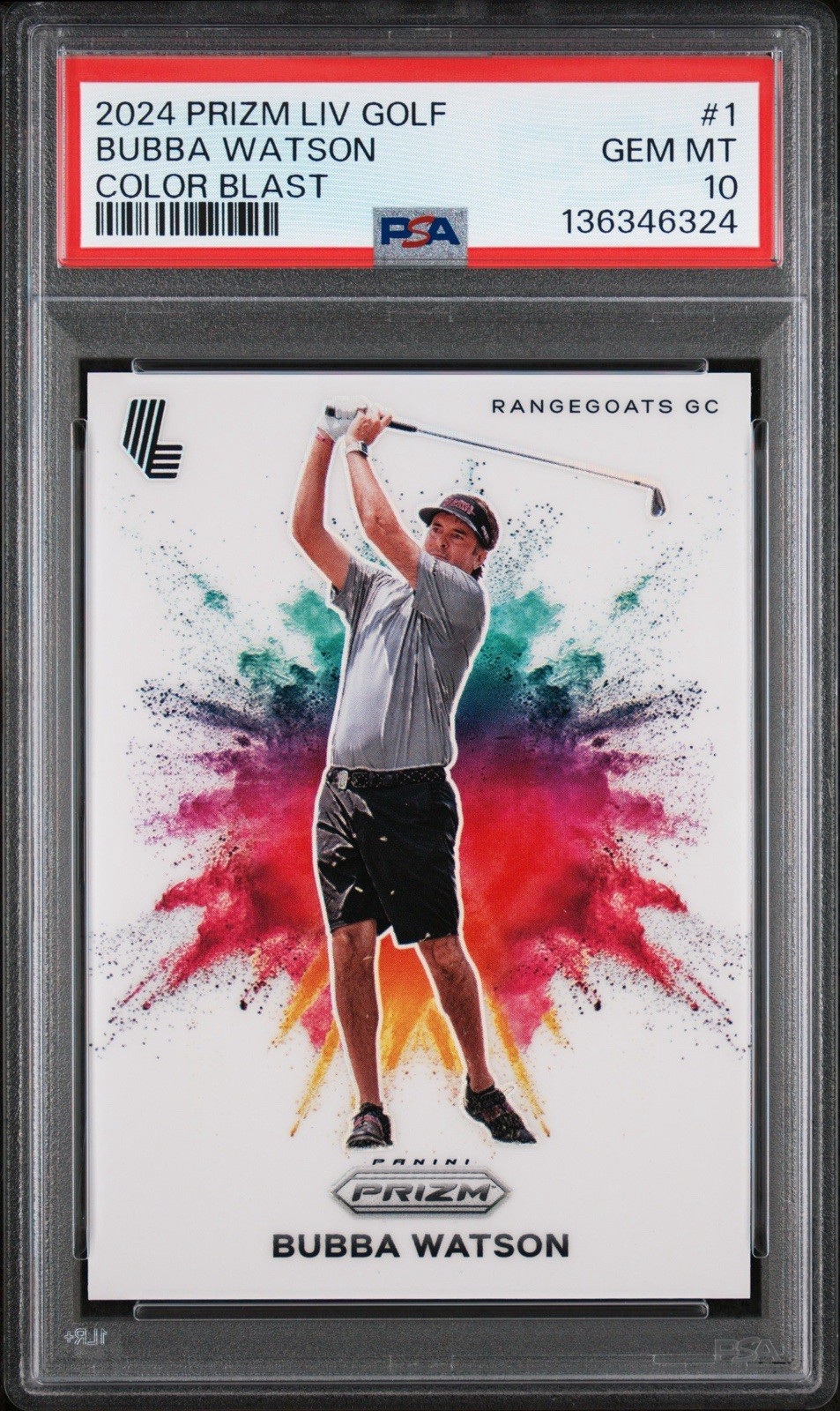 2024 Panini Prizm Liv Golf - Color Blast Bubba Watson #1
