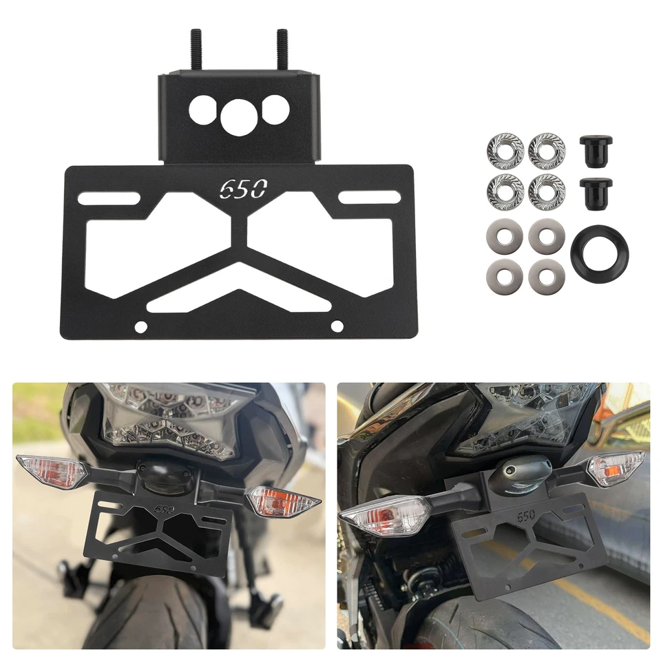 For Kawasaki Z650 Ninja 650 2017-2025 Fender Eliminator Kit License Plate Holder Foto 2 de 4