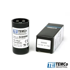 TEMCo 161-193 uf/MFD 110-125 VAC volts Round Start Capacitor 50/60 Hz -Lot-1