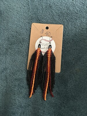 USA handmade Beaded Earrings 40.00 EACH PAIR