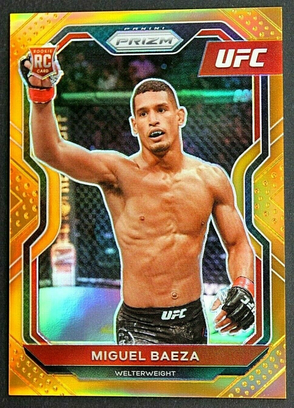 2021 PANINI PRIZM UFC DEBUT RC SSP MIGUEL BAEZA ORANGE PRIZM /99!🔥