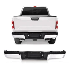 Complete Rear Steel Bumper Assembly Chrome Fit For 2009-2014 Ford F150 Truck New
