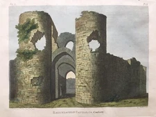 1792 Antique Print; Ballyloughan Castle, Co. Carlow, Ireland by Grose
