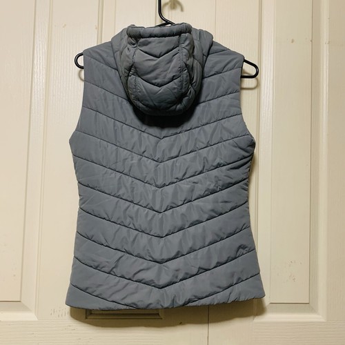 WITCHERY Hooded Puffer Vest Zip Up Sleeveless Jacket Womens Size 8 - Picture 9 of 10