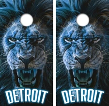 Detroit Lions Cornhole Board Wraps FREE LAMINATION #4974