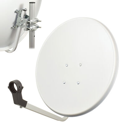 50cm Satelliten Sat Spiegel Schüssel Antenne Anlage HDTV Full Ultra HD UHD 4K h