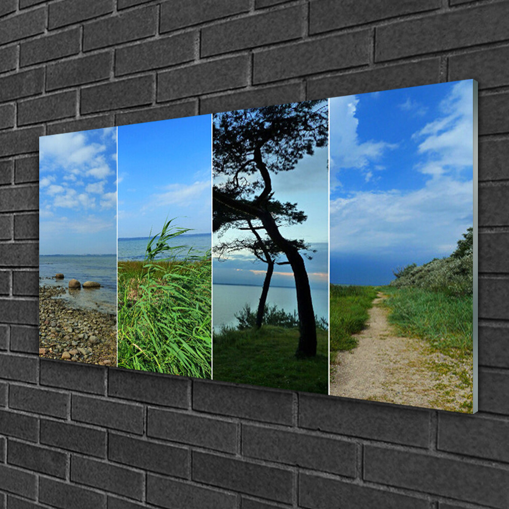 Impression sur verre Tulup de plage et nature pour l'ambiance zen d'une chambre