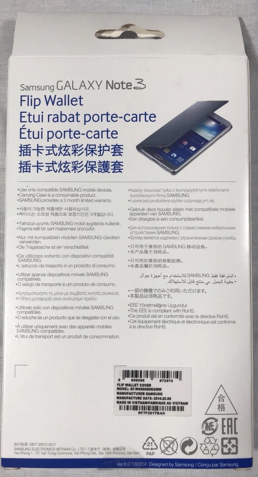 Cartera abatible naranja Samsung Galaxy Note 3 Moschino Foto 2 de 2