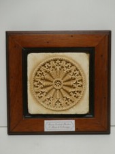 DECORATIVE WALL PLAQUE FRAMED ROSONE CENTRALE BASILICA S MARIA D COLLEMAGGIO 