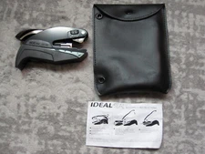 Trodat Ideal Seal Stamp Embossing Press, Black Handheld Pocket or Desk With Case