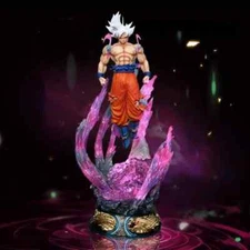 25cm Dragon Ball Ultra Instinct Goku Figure Anime Statue PVC Action Toy no Box.
