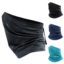 Adjustable Neck Gaiter Bandana Face Mask for Men UV Protection Dust Face Cover