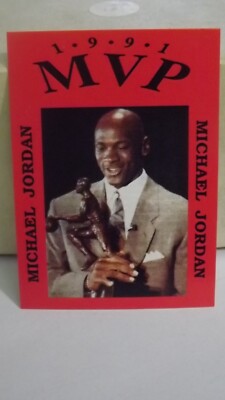 1991 MVP Basketball Michael Jordan 1990-1991 Season Trading Card