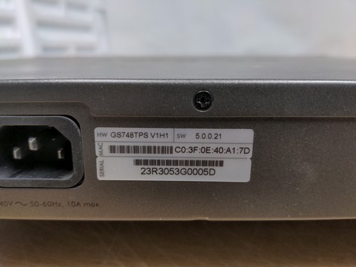 - NETGEAR ProSafe GS748TPS 48 Port Gigabit PoE Stackable Smart Switch - Picture 9 of 11