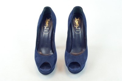 ysl heels blue