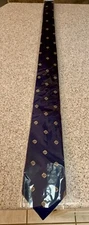 Knights of Columbus 100% silk, hand-made blue tie