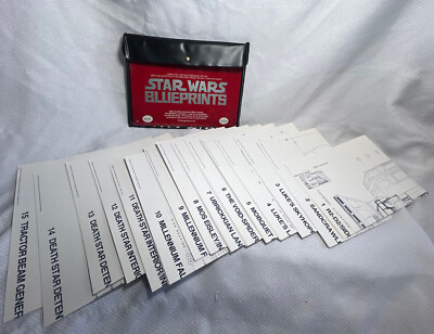 1977 Star Wars Space Fantasy Film Set Of 15 Blueprints Ballantine
