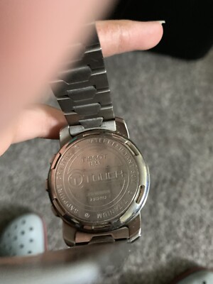 Tissot T-Touch II Polished Titanium Black Dial Quartz 43mm Watch