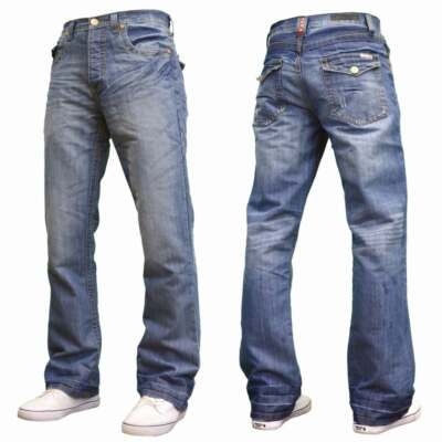 NEU HERREN APT A42 BOOTCUT HELLBLAU JEANS. 28 BIS 48 BOOTCUT **SONDERPREIS**