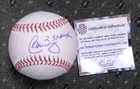 Carlos Baerga Cleveland Indians Signed MLB Baseball Schwartz