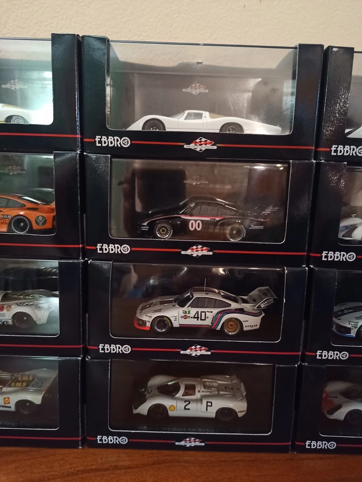 EBBRO Racing Car Collection 1/43 Porsche modelli vari come nuovi! - Immagine 4 di 4