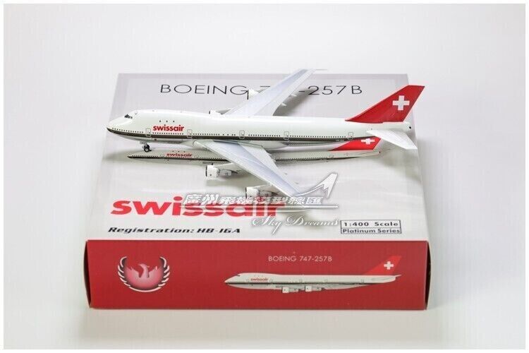 1:400 Phoenix Swissair BOEING 747-200 Passenger Airplane Diecast Aircraft Model