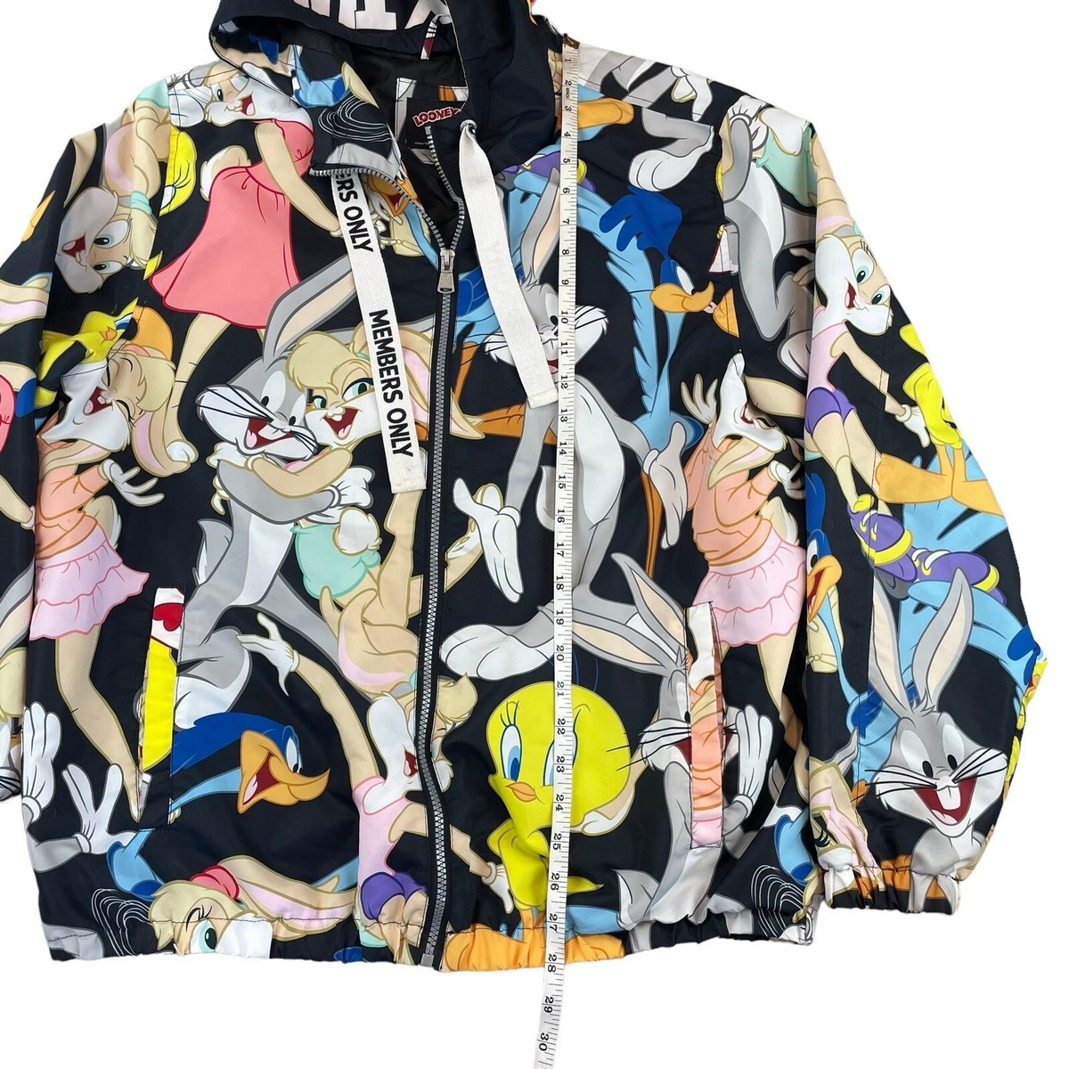 Members Only Looney Tunes-Full Zip Hooded Jacket, Adult Members Only Looney Tunes-Full Zip Hooded Jacket, Adult