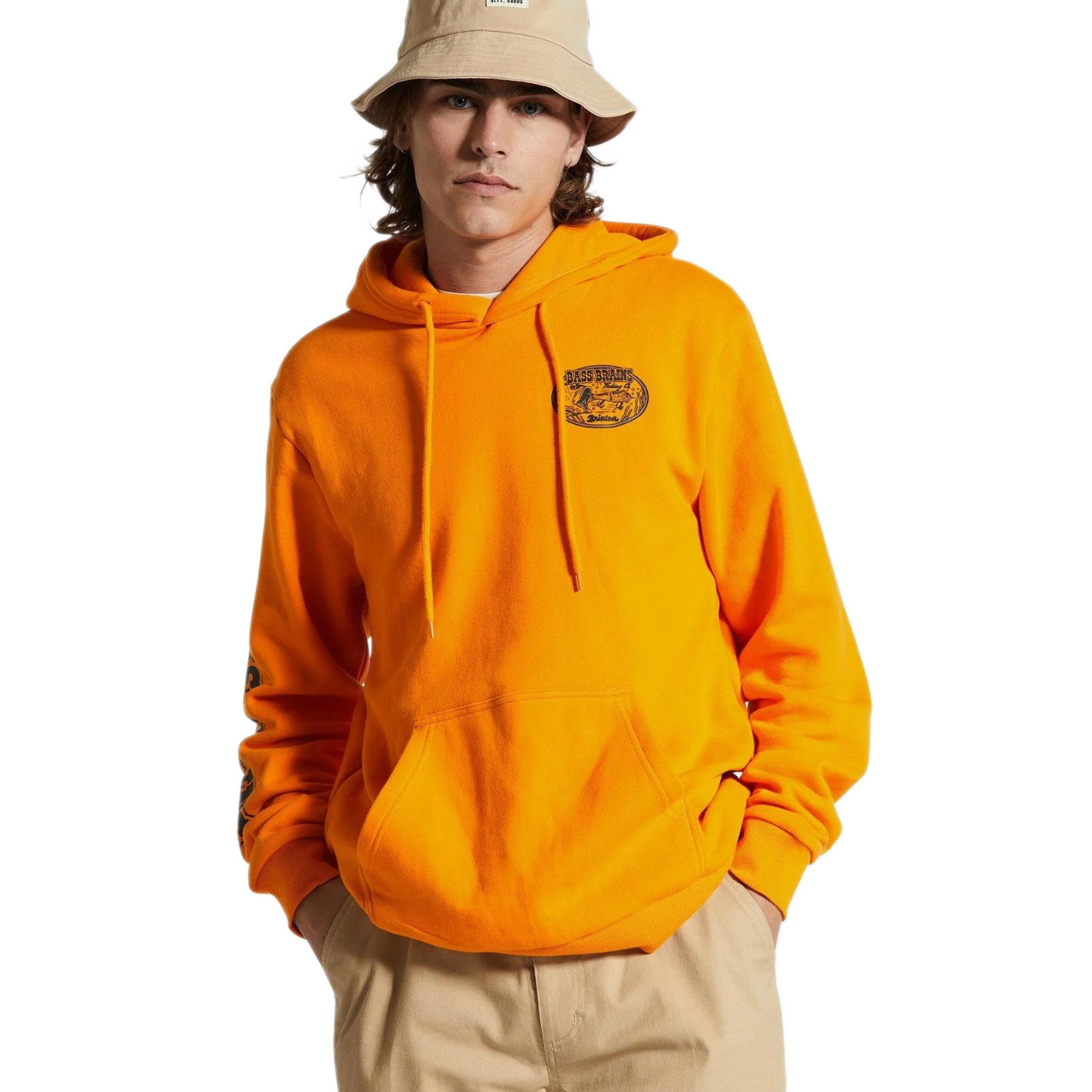 Херрен Брикстон Бас-гитарист Brains Schwimmen Känguru-Толстовка M