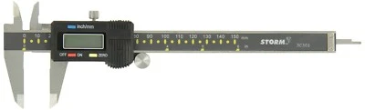 CENTRAL TOOLS / STORM Central Tools 3C301 0-6" / 0-150mm STORM Digital Caliper w/ Case