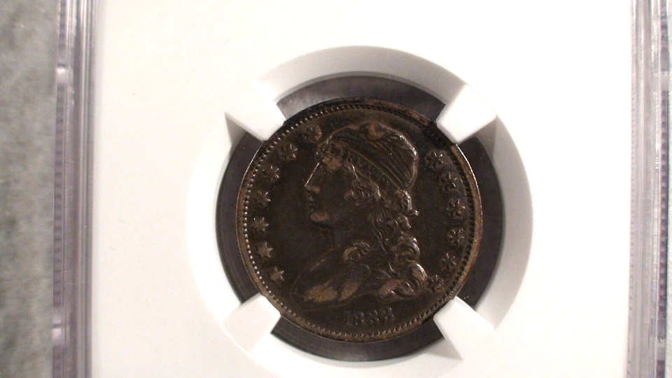 1833 NGC XF40 CAPPED QUARTER PRETTY 25C SILVER COIN STARTS AT 99 CENTS! - Image 2 of 4
