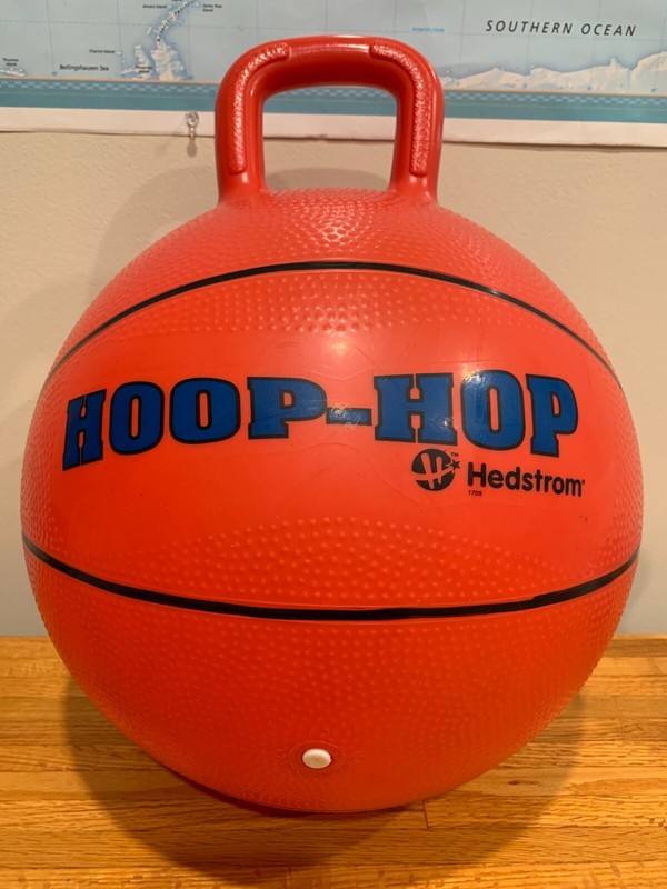 Exercise Ball Hippity Hop Red Bouncy Ball for Kids Children Toddlers Ball