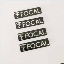 4pcs Replacement Focal Badge Emblem Logo Speaker Car Aftermarket