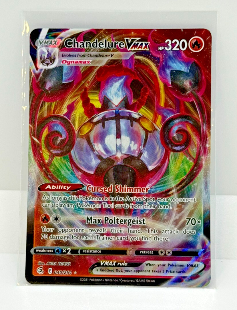 Chandelure VMAX - 040/264 - Pokemon Fusion Strike Sword & Shield Rare