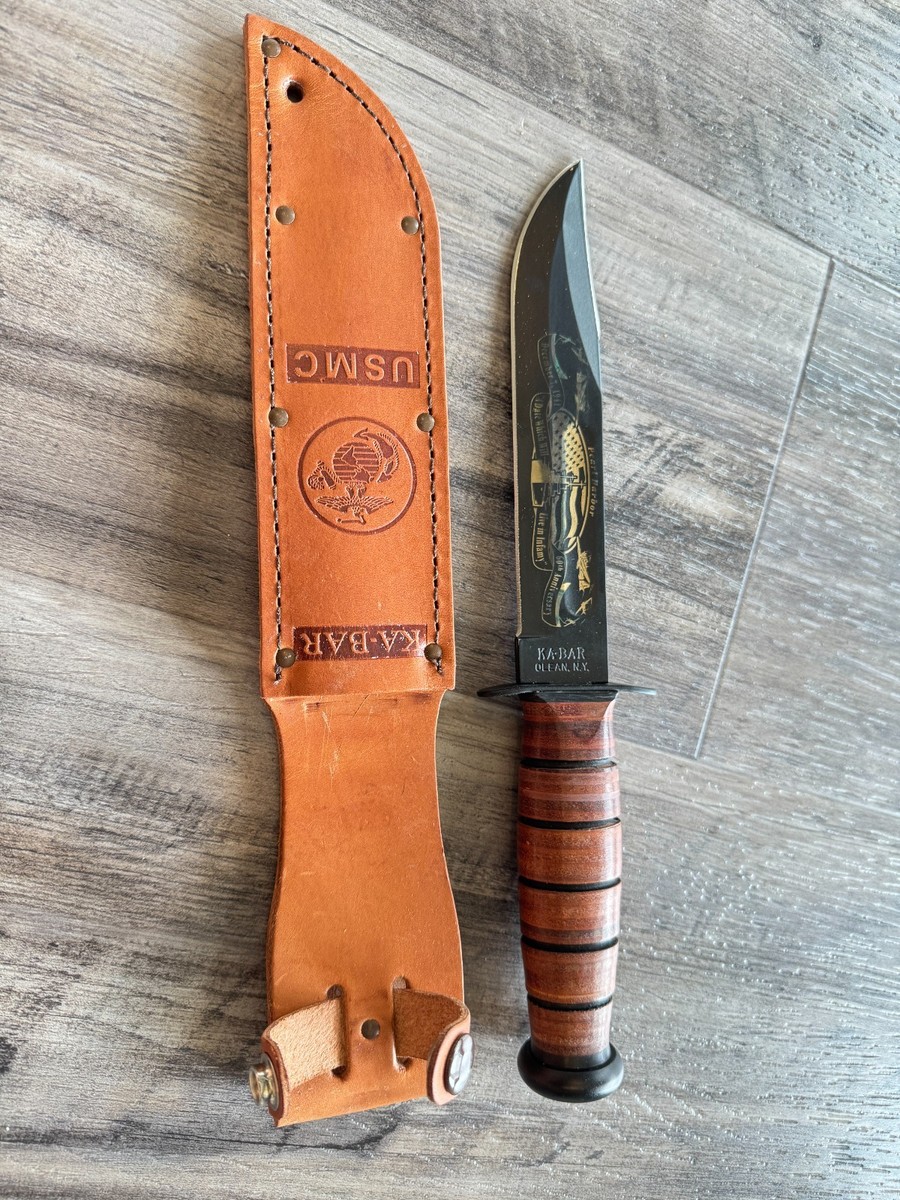 KA-BAR 9109 Pearl Harbor 60th Anniversary Commemorative Knife USMC KA-BAR 9109 Pearl Harbor 60th Anniversary Commemorative Knife USMC
