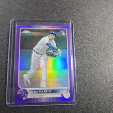 2022 Topps Chrome Update Series - Alex Faedo #USC196 Purple Refractor (RC)
