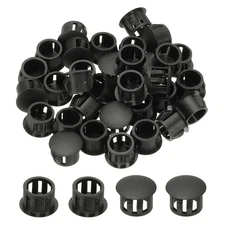 Plastic Hole Plugs, 99 Pcs 1/2"(12mm) Round Plastic Hole Caps, Black