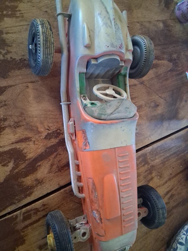 Vintage Remco Tether Car Toy Race Car