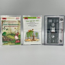 3 Rolf Zuckowski MC Kassetten Der Froschkönig, Peter & der Wolf, Vogelhochzeit