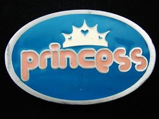 RG07105 NOS REALLY COOL 2002  PRINCESS  FASHION PEWTER BELT BUCKLE