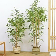 Artificial Potted Bamboo Bonsai Tree Faux Plant Indoor Outdoor Landscape Decor